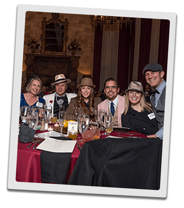 Houston Murder Mystery party guests at the table